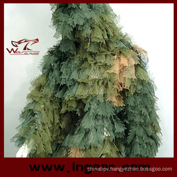 Camouflage Clothing Ghillie Suit Leaf Ghillie Suit for Sniper Hunting Suit